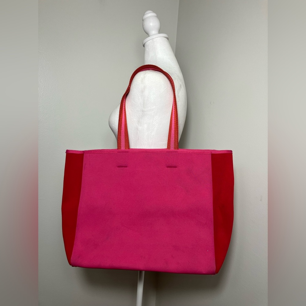 Summersalt‎ Neoprene Pink/Red Large Tote Bag Beach Waterproof